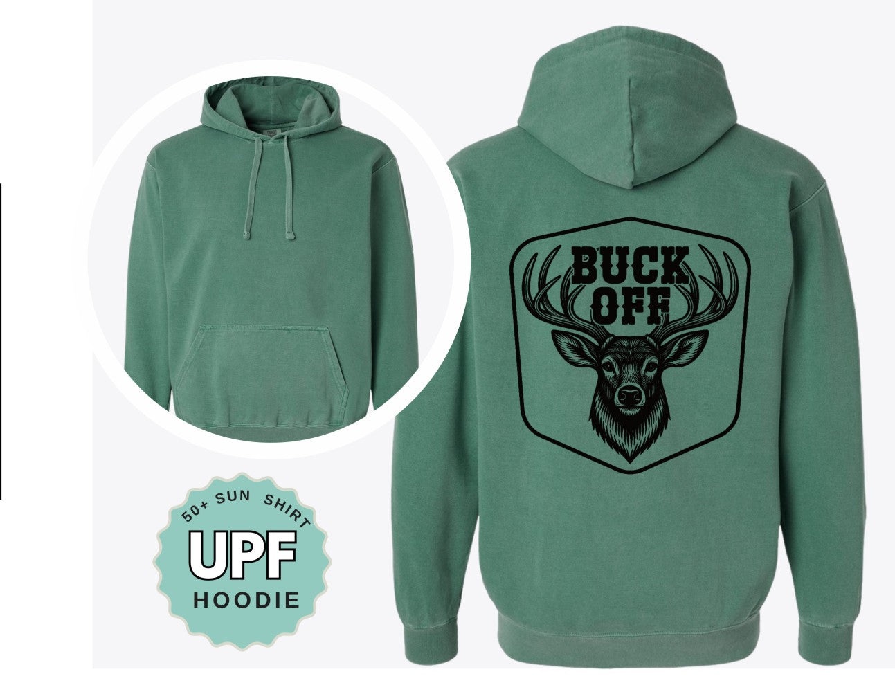 Buck Off Hunting Shirt – Comfort Colors Pocket Tee, Long Sleeve, or Hoodie