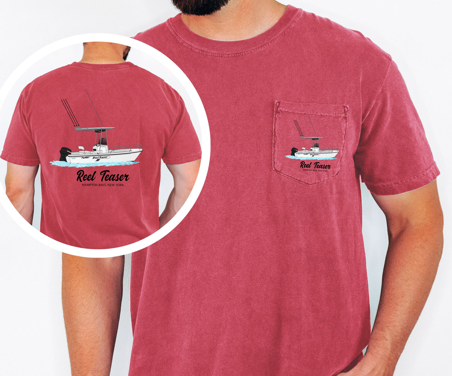 Custom Boating Comfort Colors Pocket T-shirt