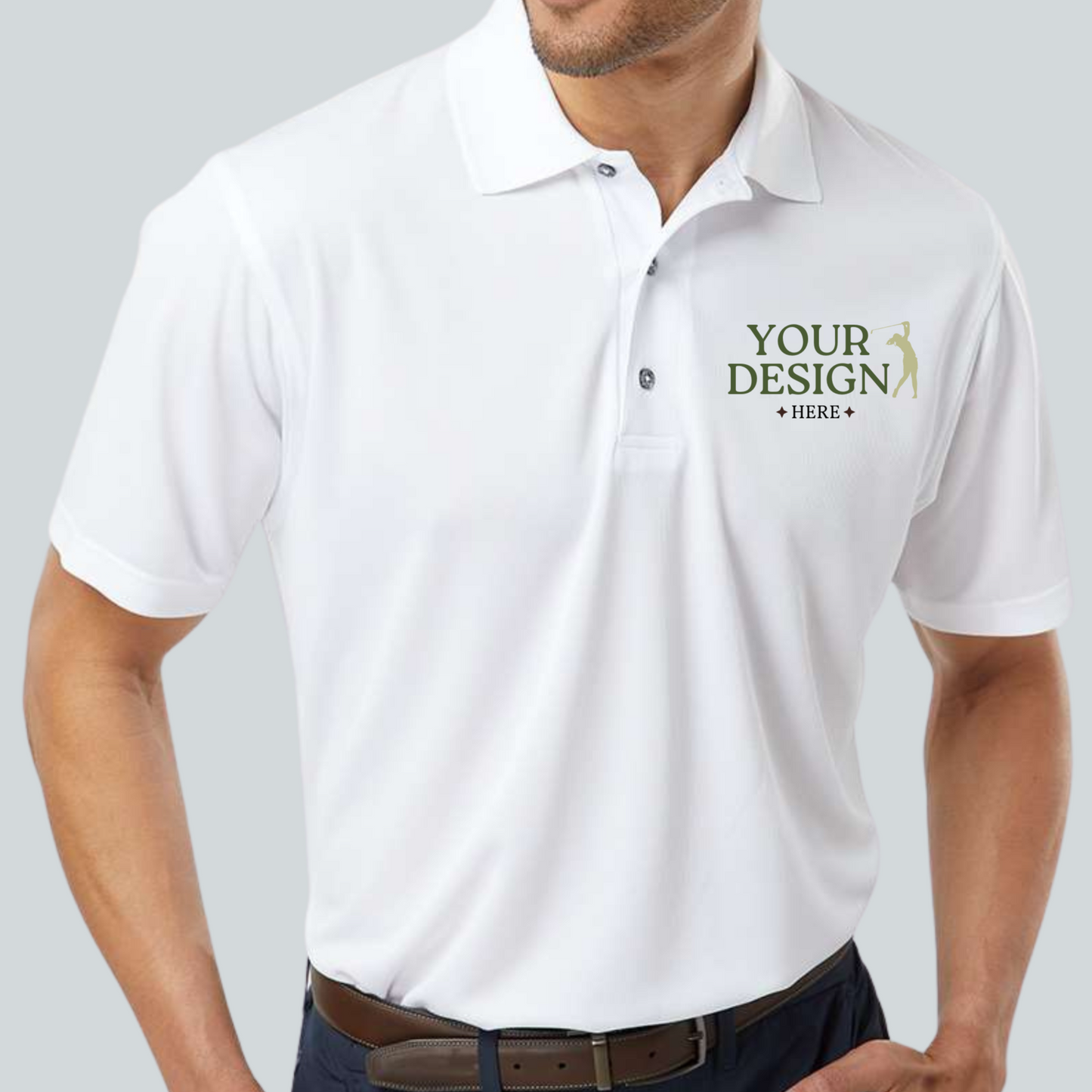 Men's Mini Mesh Performance Polo Short Sleeve Shirt | UPF 30+ Sun Protection