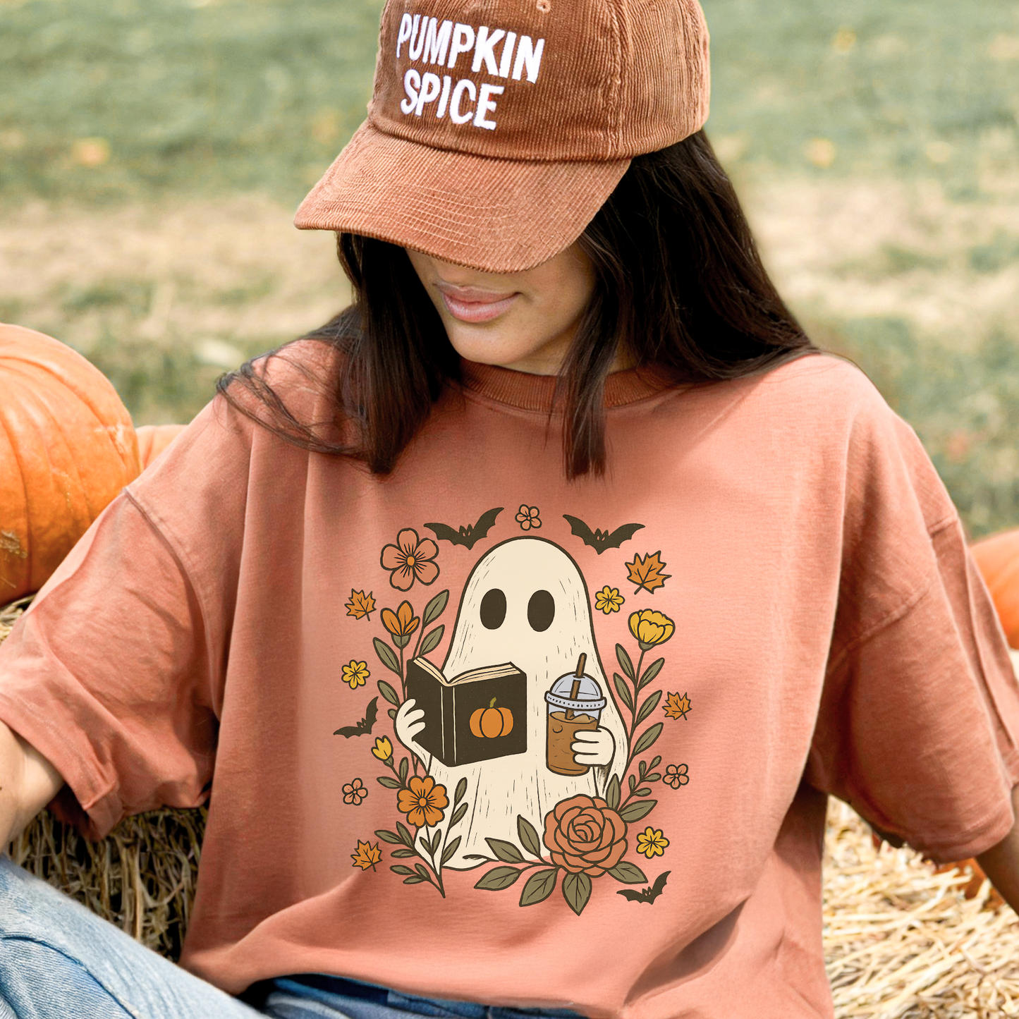 Ghost Reading Coffee Shirt