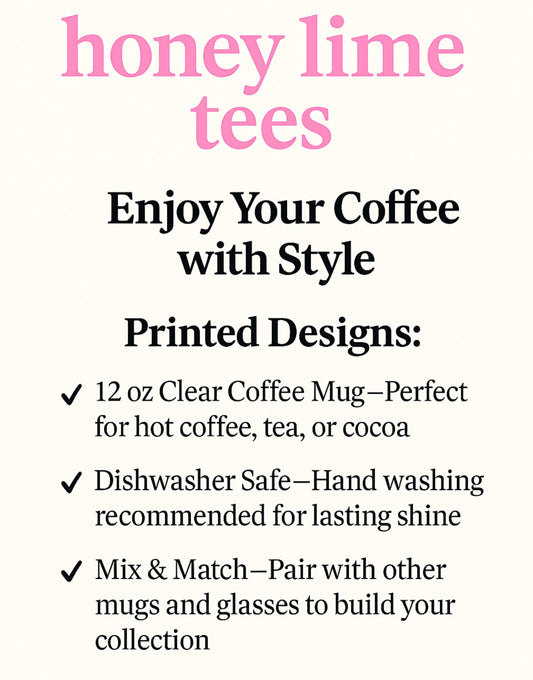 Fox Floral Coffee Mug 12oz Clear Glass Cup Cute Woodland Animal Mug Floral Fox Cup Cottagecore Aesthetic Gift for Animal Lovers