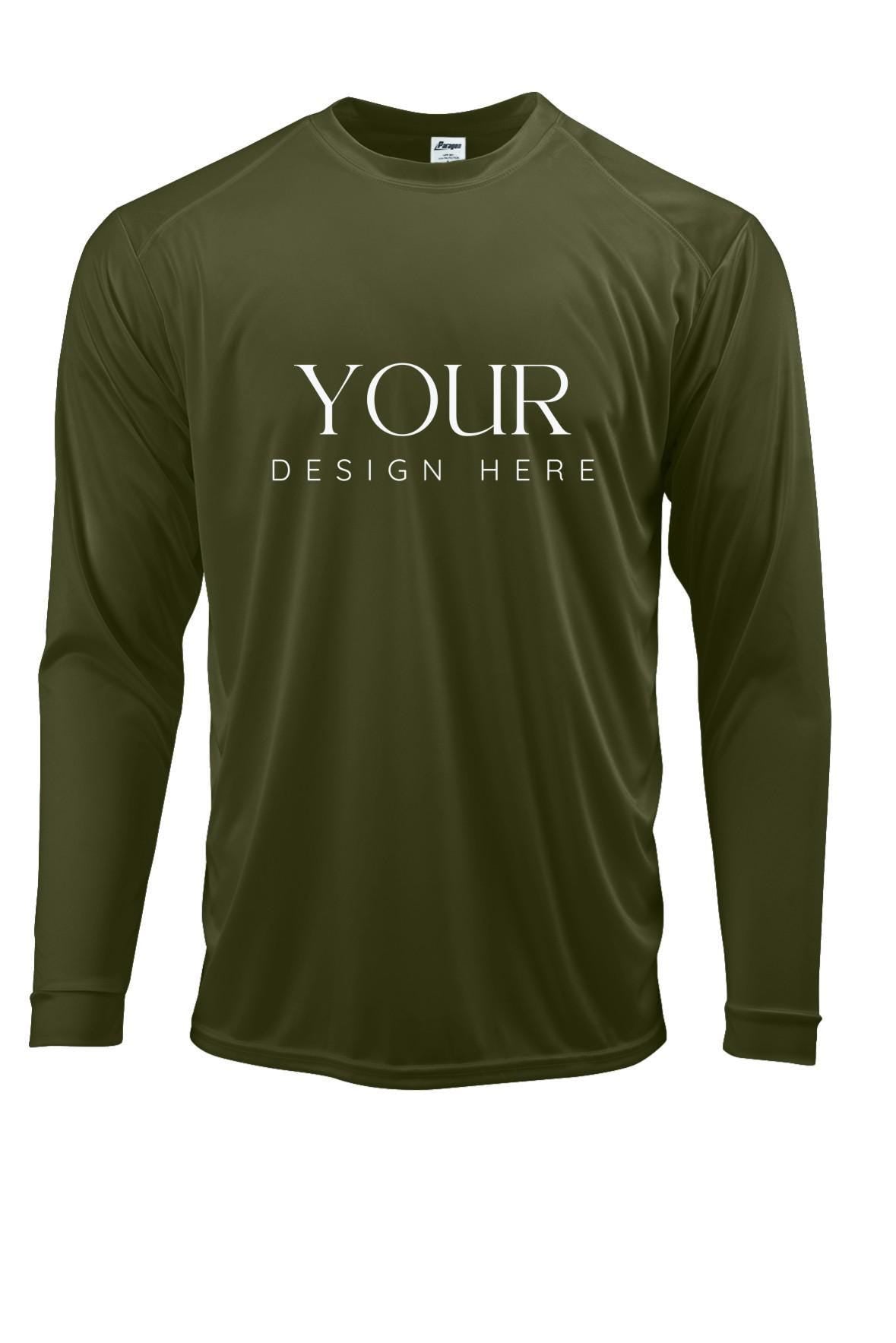 Custom UPF 50 Long Sleeve Work Shirt | Sun Protection, Logo Option, Outdoor Crew Uniforms, Lightweight UV Protective Shirt for Landscaping