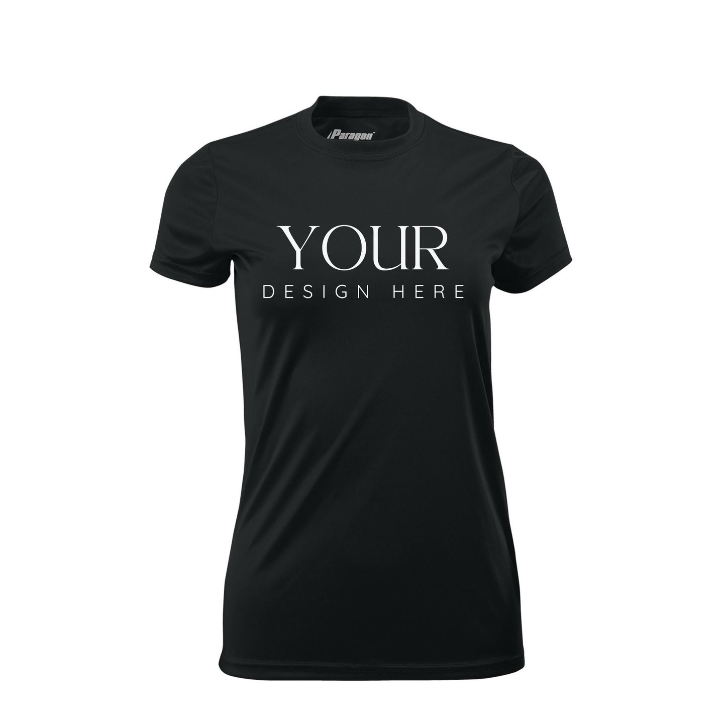 Ladies UPF Short Sleeve Crew Neck Custom Sun Shirt, Crew Neck Short Sleeve UPF Shirt, Personalized Performance Tee, Custom Logo Shirt
