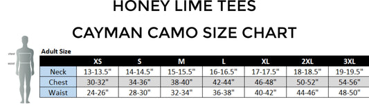 Custom Logo Cayman Camo Long Sleeve UPF 50+ Performance Sun Protection Shirts