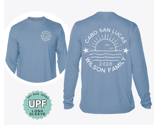 Personalized Family Vacation Shirts: UPF 50+ Sun Protection, Matching Beach Trip Outfits