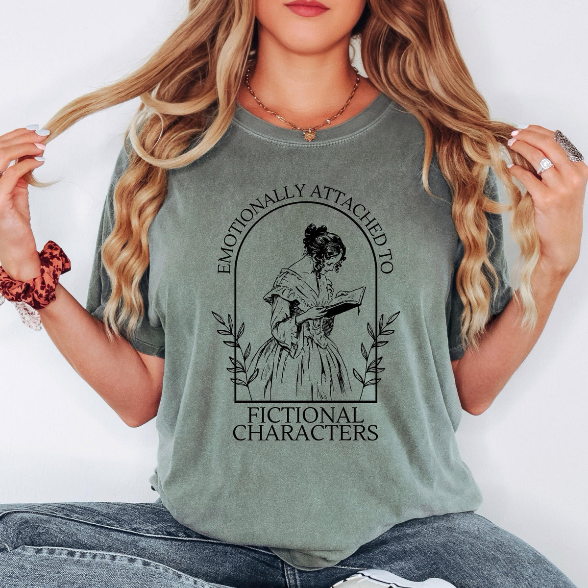 Emotionally Attached to Fictional Characters Shirt Comfort Colors Tee Book Lover Shirt Funny Reader Tee Book Club Reading Shirt