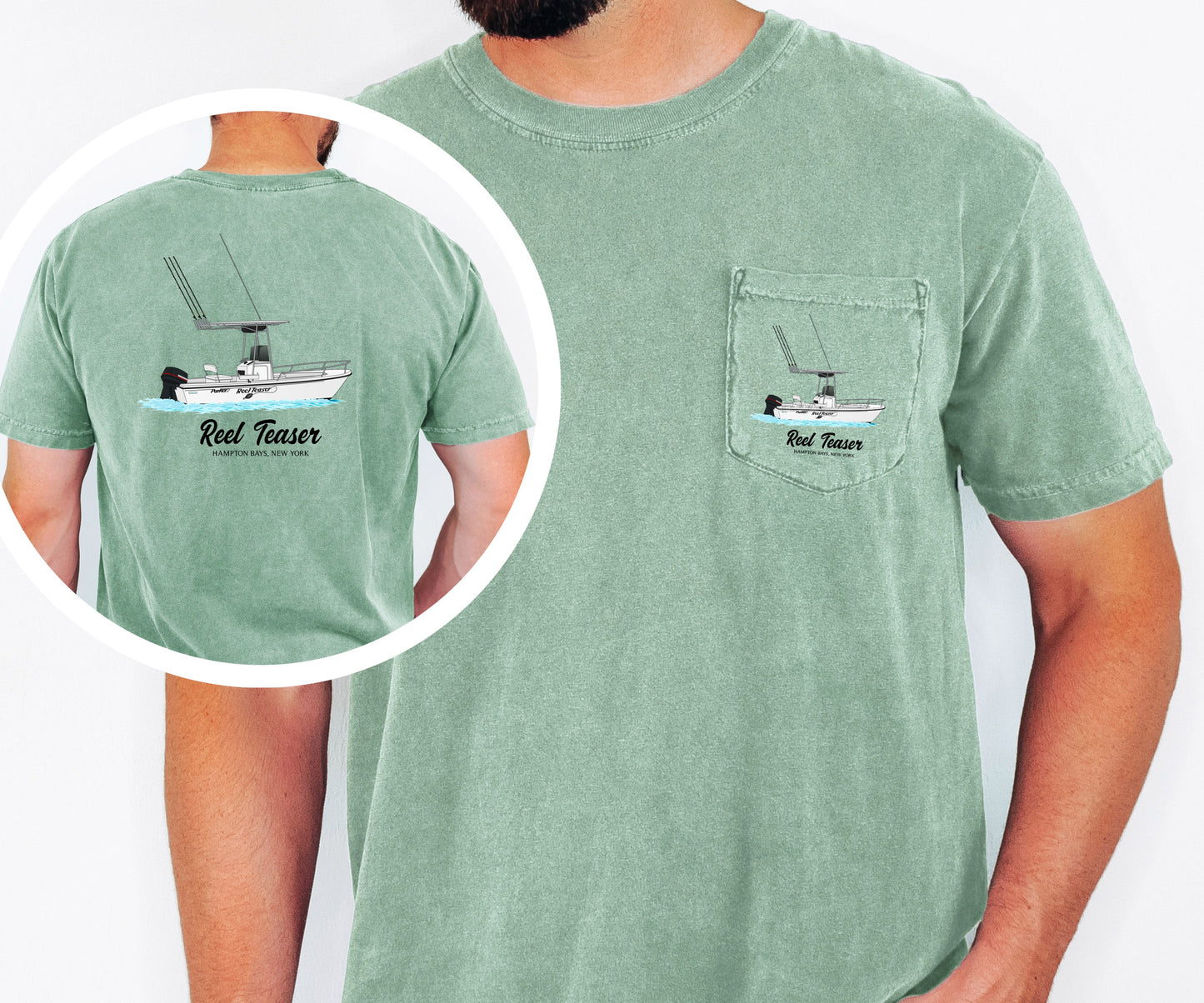 Custom Boating Comfort Colors Pocket T-shirt