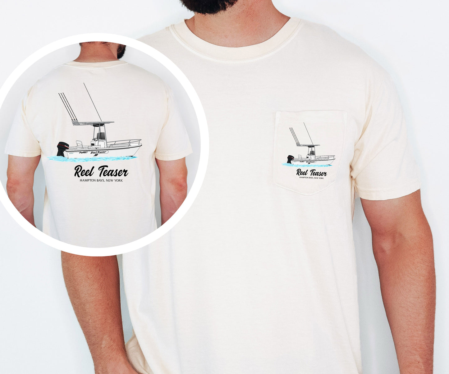Custom Boating Comfort Colors Pocket T-shirt