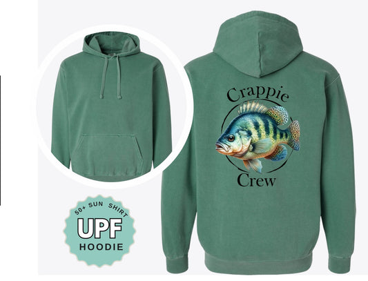 Crappie Crew Fishing Shirt – Comfort Colors Pocket Tee, Long Sleeve, or Hoodie
