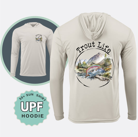 Trout Life HOODIE UPF 50+ Sun Shirt