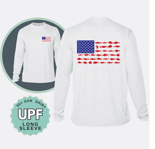 Fishing Flag UPF 50+ Sun Shirt