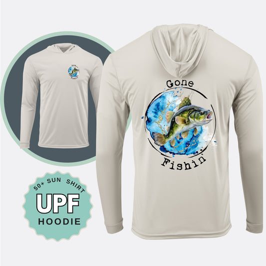 Gone Fishin' UPF 50+ Sun Shirt Hoodie
