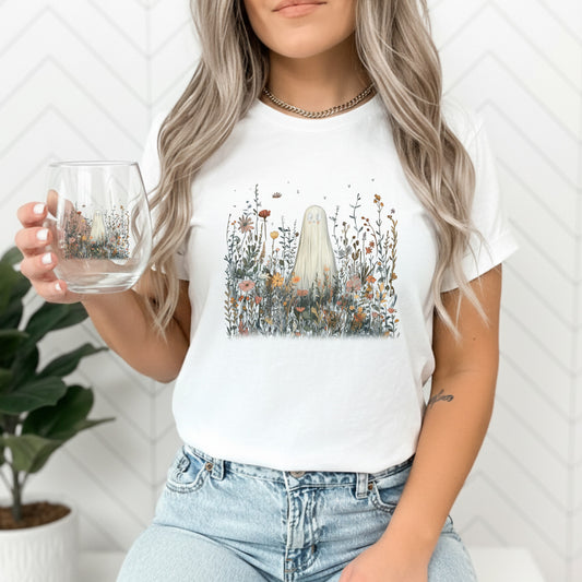 Ghost in Wildflowers Wine Glass Combo Set
