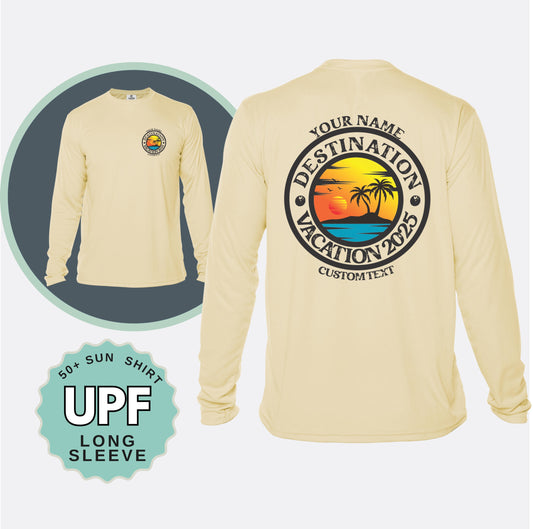 Custom UPF 50+ Family Matching Vacation Sun Shirt