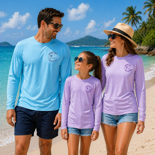 UPF 50+ Matching Beach Trip Family Vacation Shirts: Kids & Adult Sizes