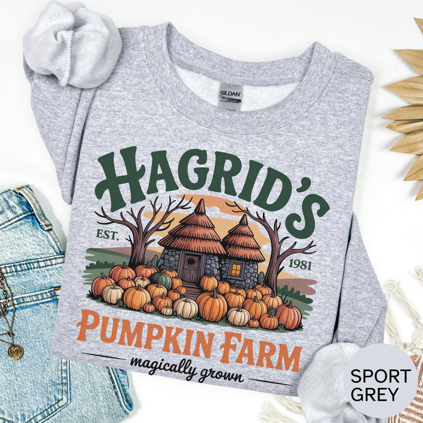 Cute Pumpkin Farm Halloween Sweatshirt