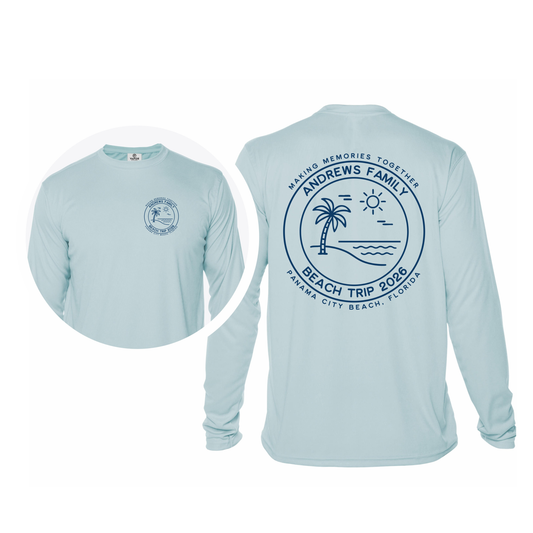 UPF 50+ Matching Beach Trip Family Vacation Shirts: Kids & Adult Sizes