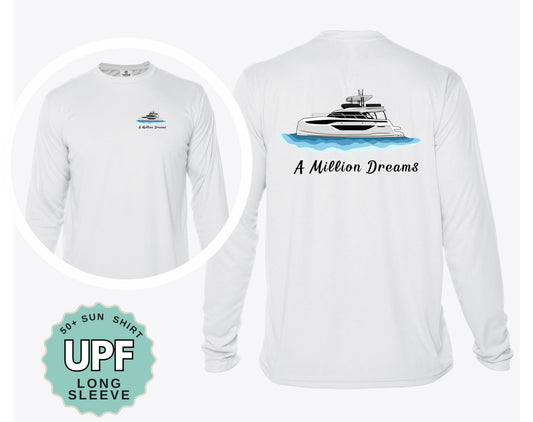 Custom Boating Adult UPF 50+ Long Sleeve Sun Shirt
