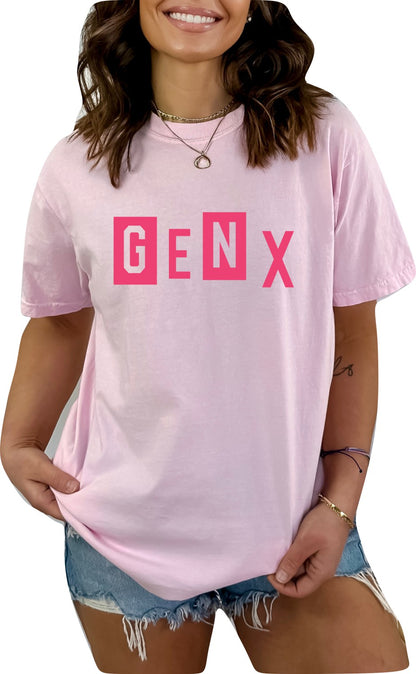 Generation X Block Colors Women's T-Shirt Raised on Hose Water and Neglect