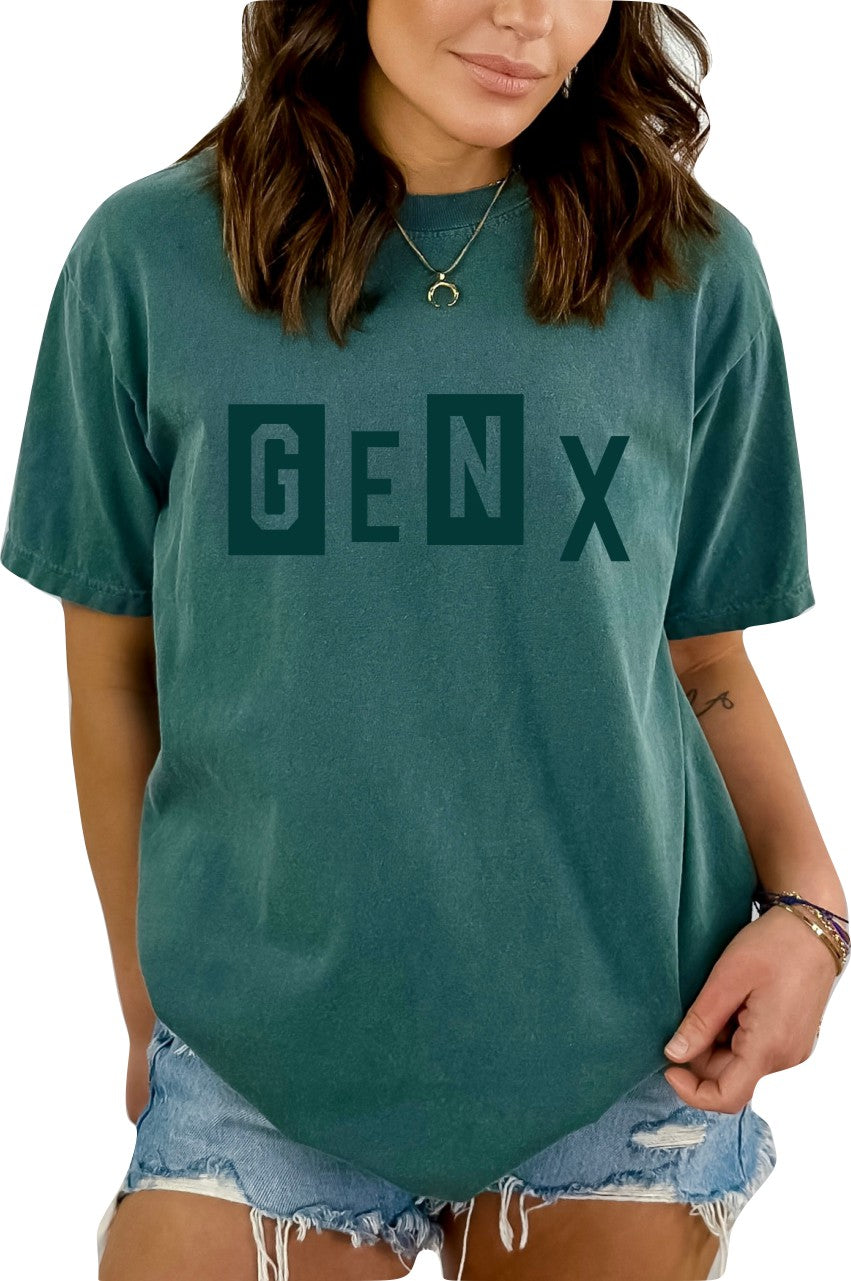 Generation X Block Colors Women's T-Shirt Raised on Hose Water and Neglect