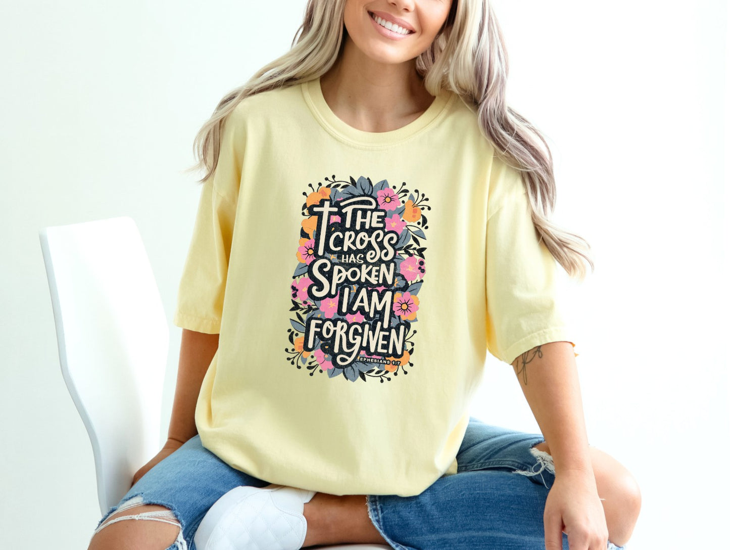 The Cross Has Spoken I am Forgiven Christian Easter Shirt