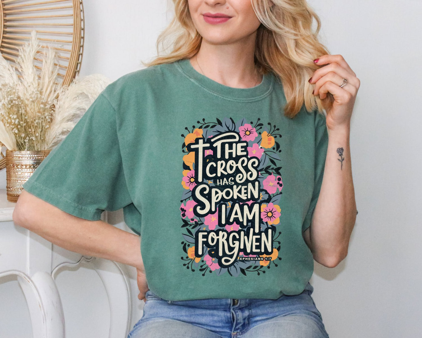 The Cross Has Spoken I am Forgiven Christian Easter Shirt