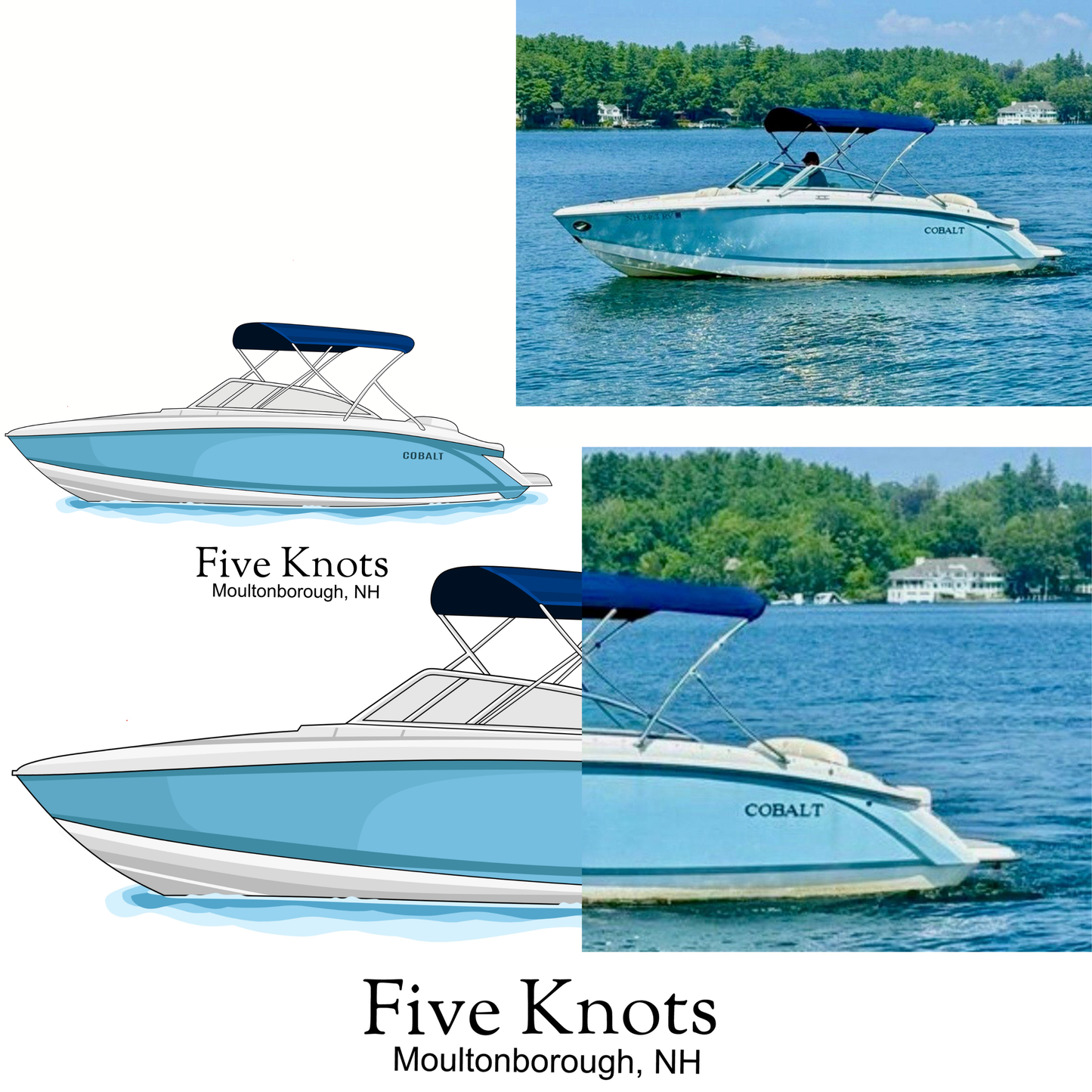 Personalized Boat Illustration Digital Drawing Artwork for Shirt Order