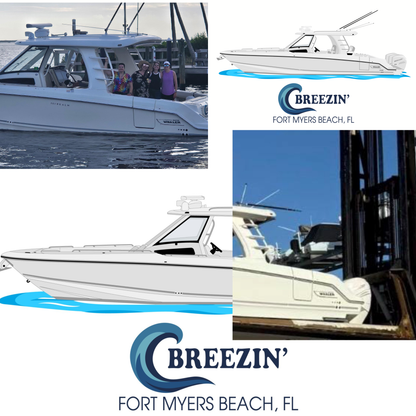 Personalized Boat Illustration Digital Drawing Artwork for Shirt Order