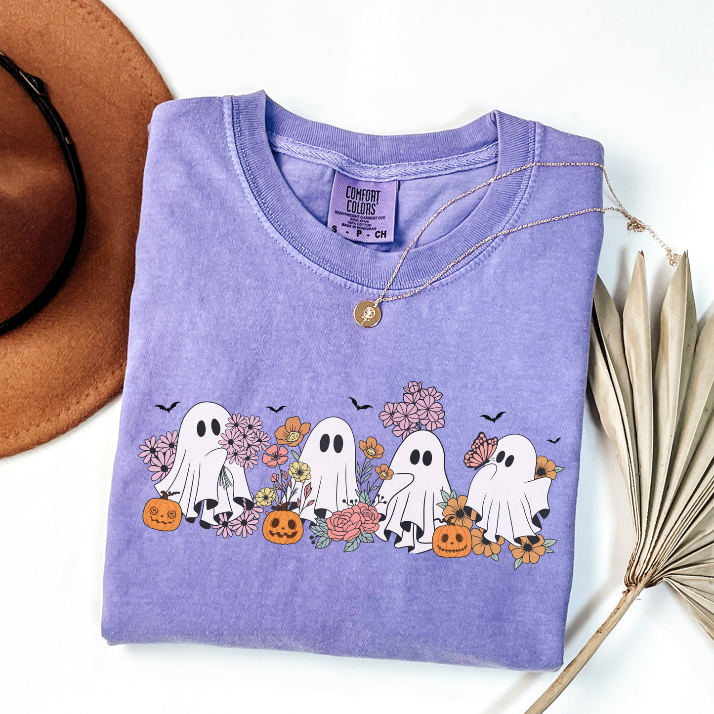 Ghost Florals Halloween Shirt