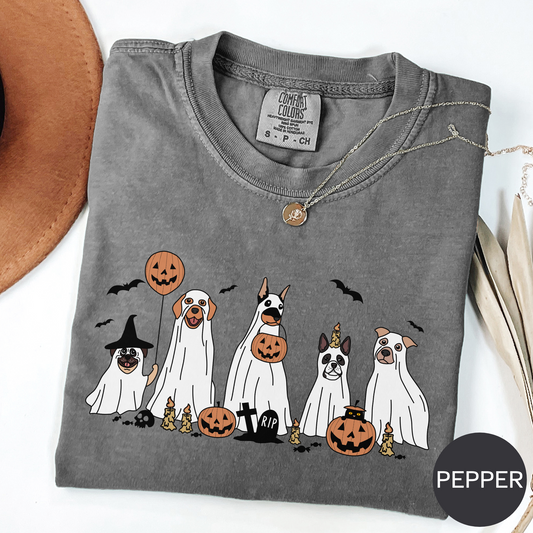 Halloween Dogs Costume Pumpkin T-shirt