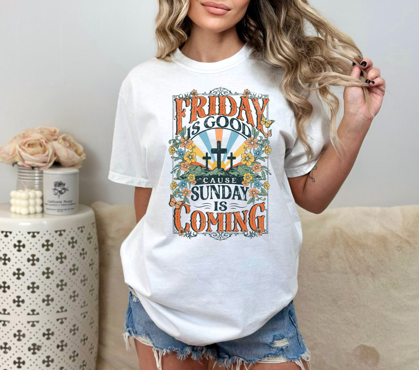 Friday is Good Cause Sunday is Coming Christian Easter Shirt