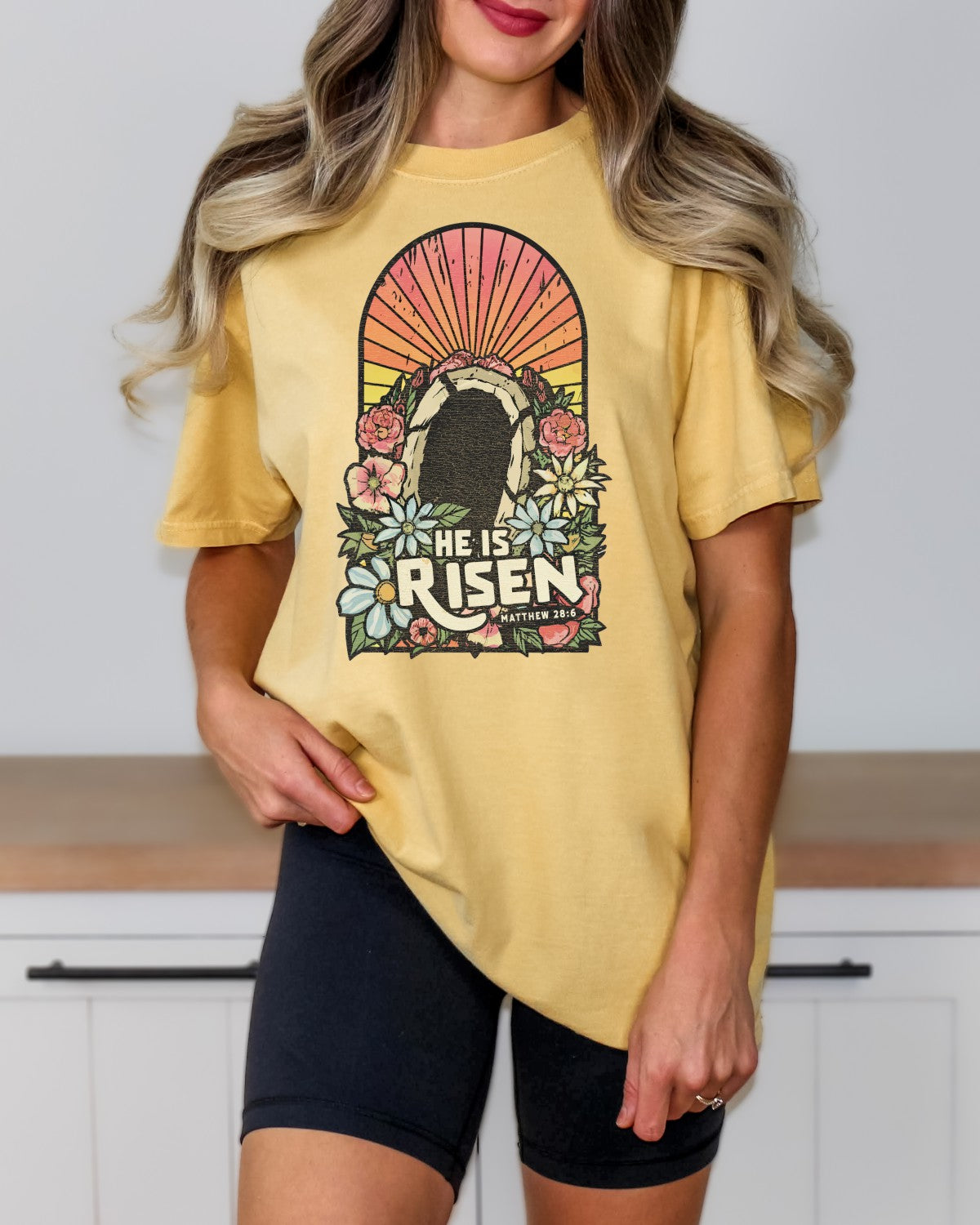 He is Risen Tomb Christian Easter Shirt