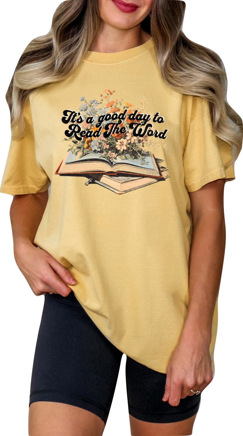 Christian Shirts Boho Christian Shirt Religious Tshirt Christian T Shirts Bible Verse Shirt It's a Good Day to Read the Word Shirt