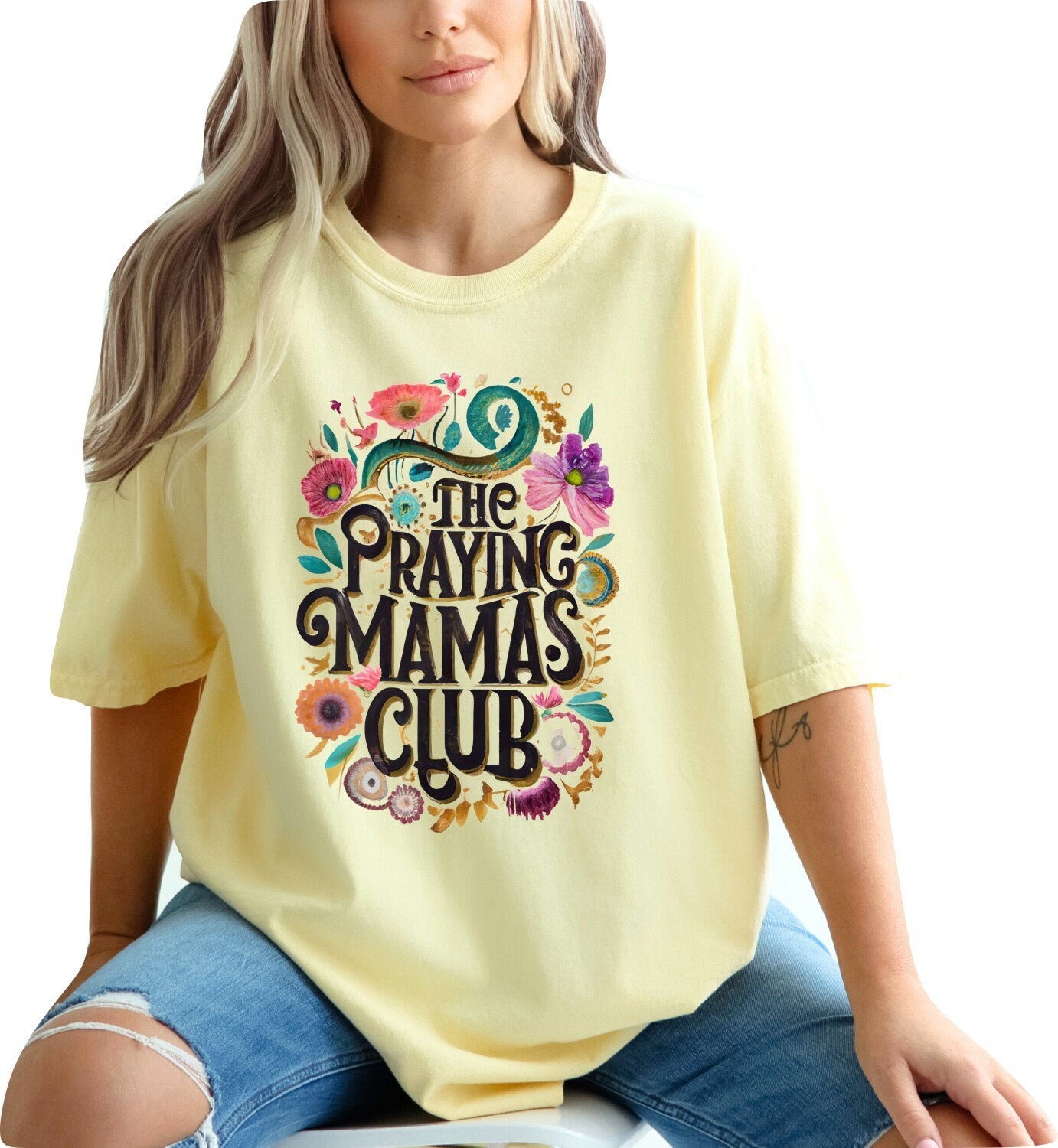 Mothers Day Shirt Christian Mother's Day Shirt Mothers Day TShirt Bible Verse Shirt Christian Mom Shirt Praying Mama's Club Christian Shirt