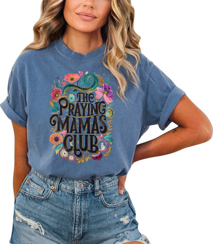 Mothers Day Shirt Christian Mother's Day Shirt Mothers Day TShirt Bible Verse Shirt Christian Mom Shirt Praying Mama's Club Christian Shirt