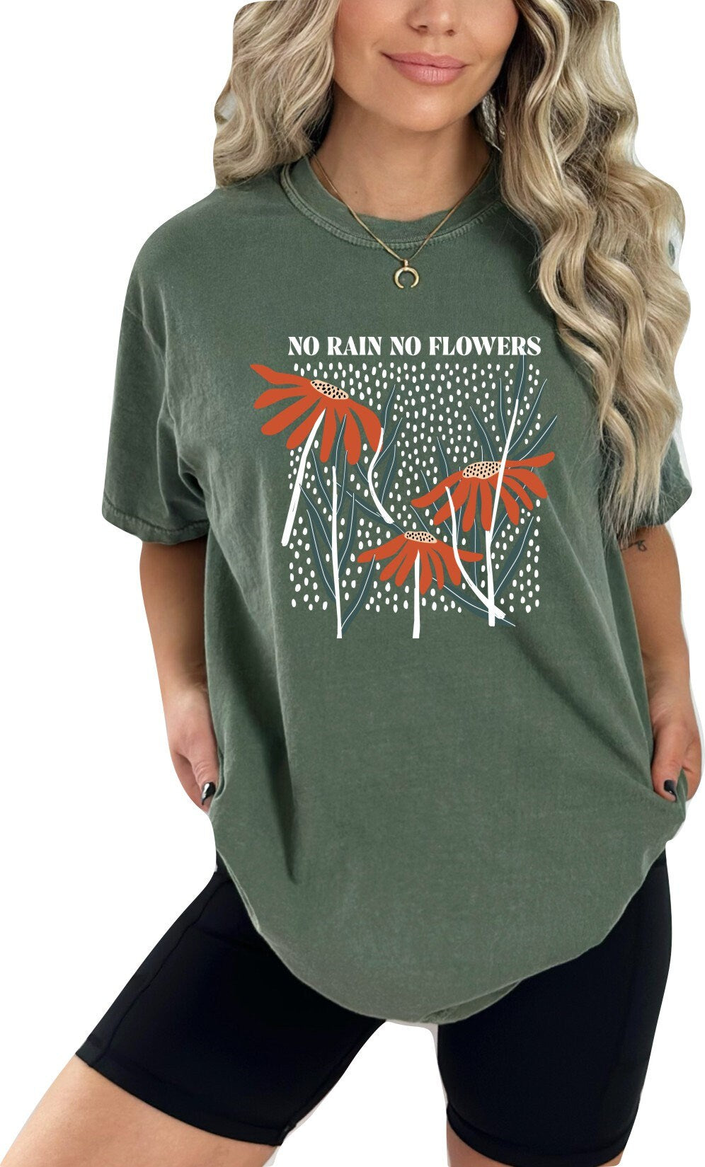 No Rain No Flowers Tshirt Flower Shirt Garden Lover Shirt Flower Lover Shirt Wild Flowers Shirt,Floral Tshirt Boho Floral Shirt