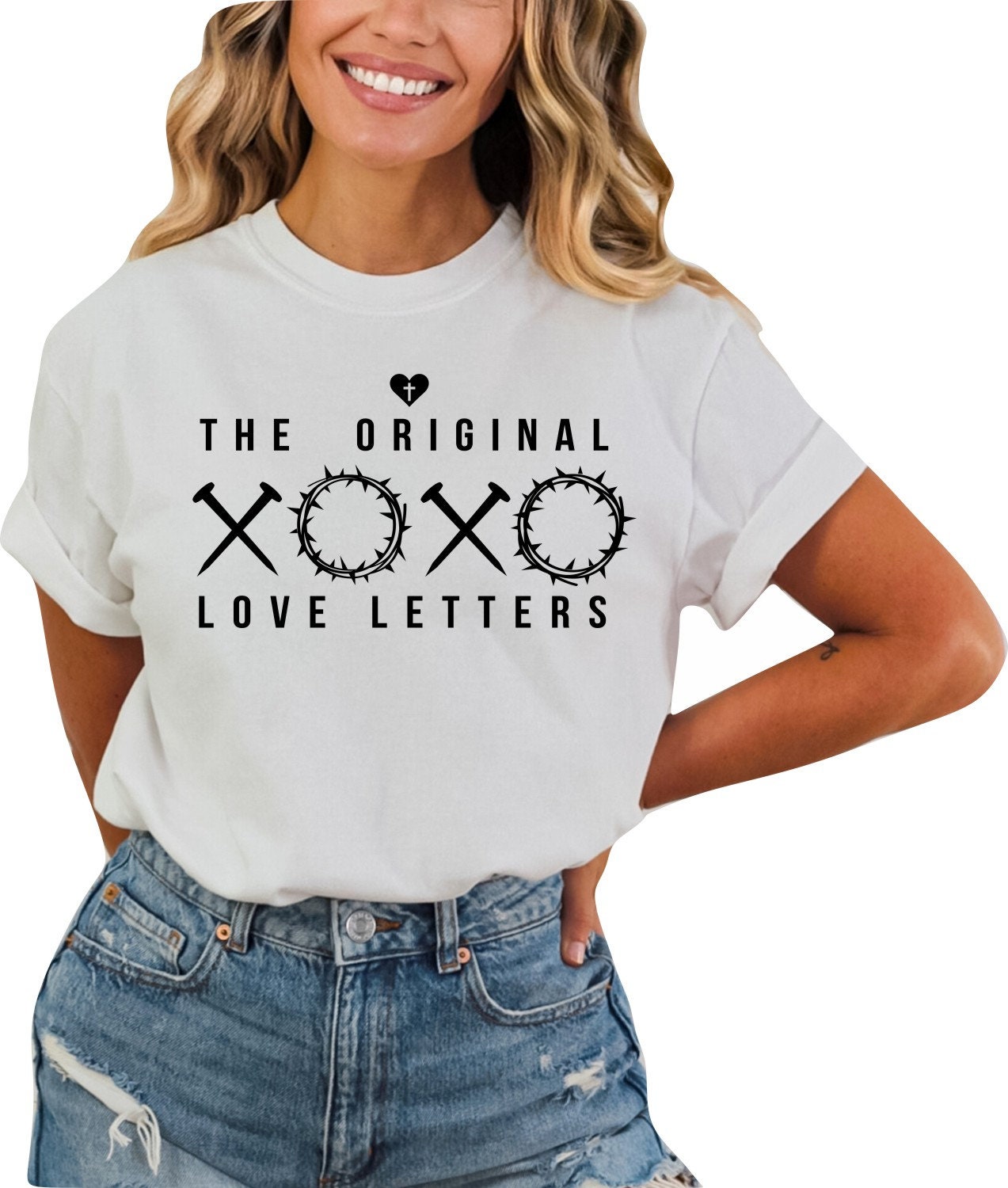 Christian Shirts Religious Tshirt Christian T Shirts Boho Christian Shirt Bible Verse Shirt The Original Love Letters Shirt