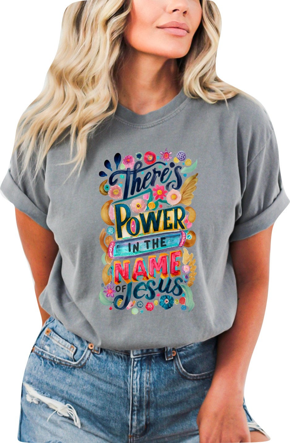 Christian Mother's Day Shirt Mothers Day TShirt Religious Mothers Day Gift Christian Mom Shirt There is Power in the Name of Jesus Shirt