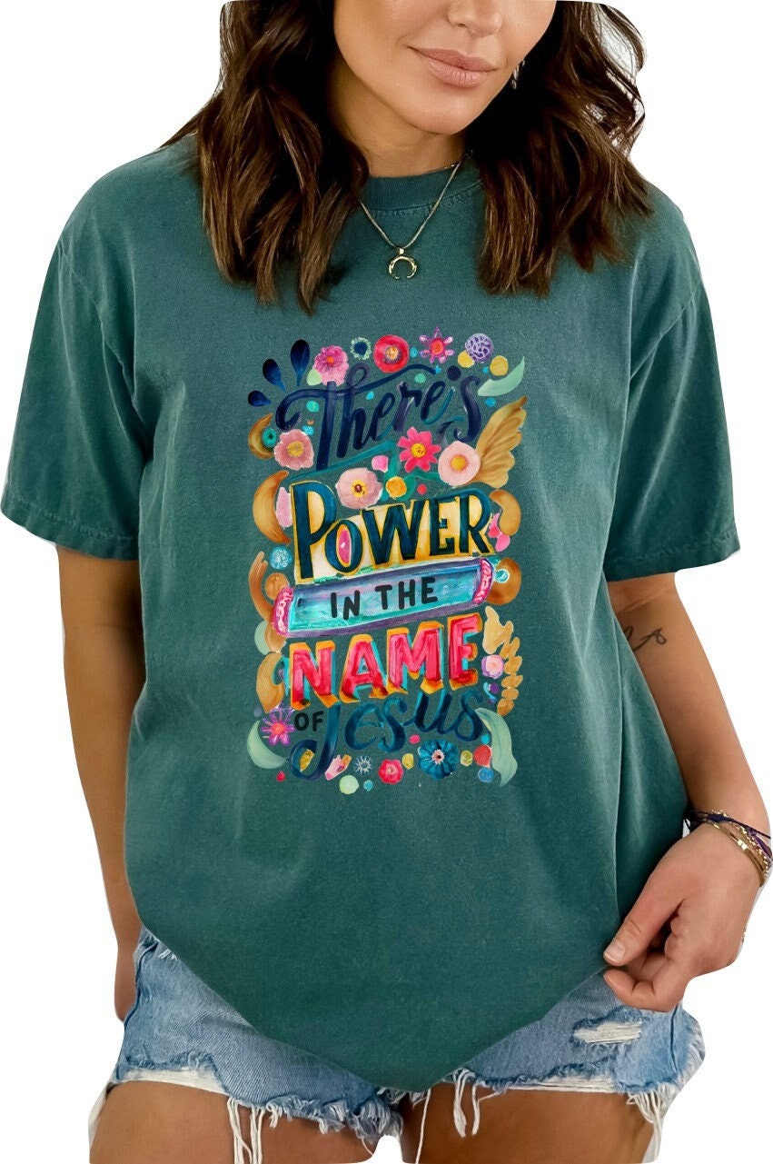 Christian Mother's Day Shirt Mothers Day TShirt Religious Mothers Day Gift Christian Mom Shirt There is Power in the Name of Jesus Shirt