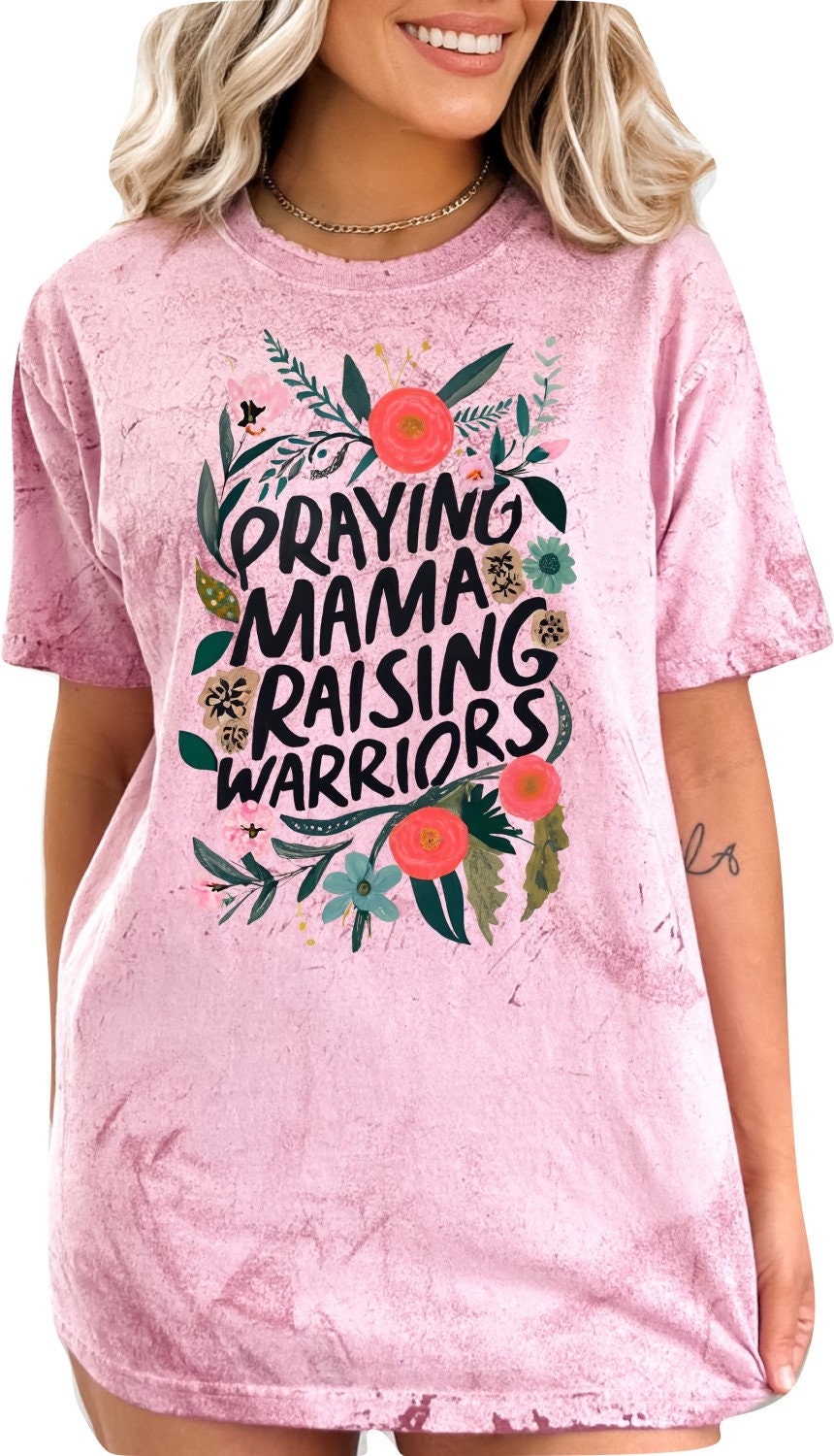 Mothers Day Shirt Christian Mothers Day Shirt Mothers Day TShirt Religious Mother Day Gift Christian Mom Shirt Praying Mama Raising Warriors