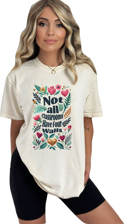 Mothers Day Shirt Christian Mother's Day Shirt Mothers Day TShirt Religious Mothers Day Gift Shirt Not all Classrooms have Four Walls Shirt