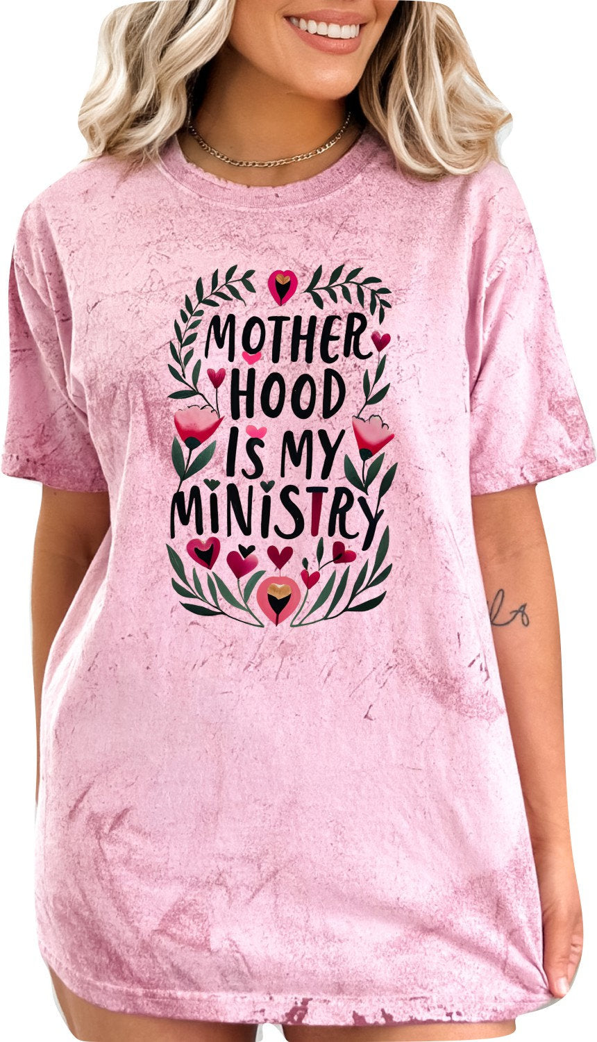 Mothers Day Shirt Christian Mother's Day Shirt Mothers Day TShirt Religious Mothers Day Gift Shirt Motherhood is My Ministry Floral Shirt