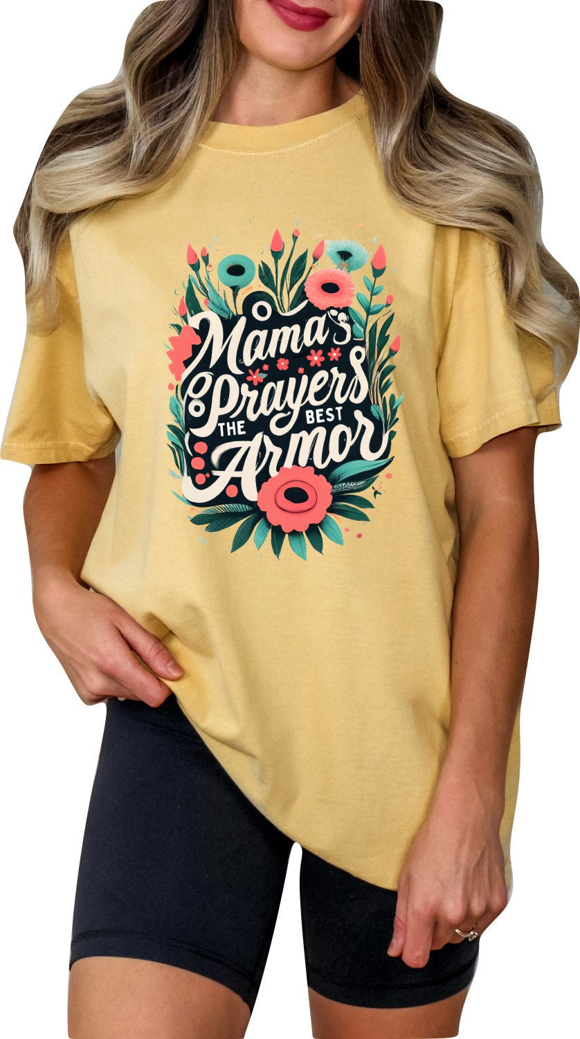 Mothers Day Shirt Christian Mother's Day Shirt Mothers Day TShirt Religious Mothers Day Gift Shirt Mamas Prayers The Best Armor Shirt