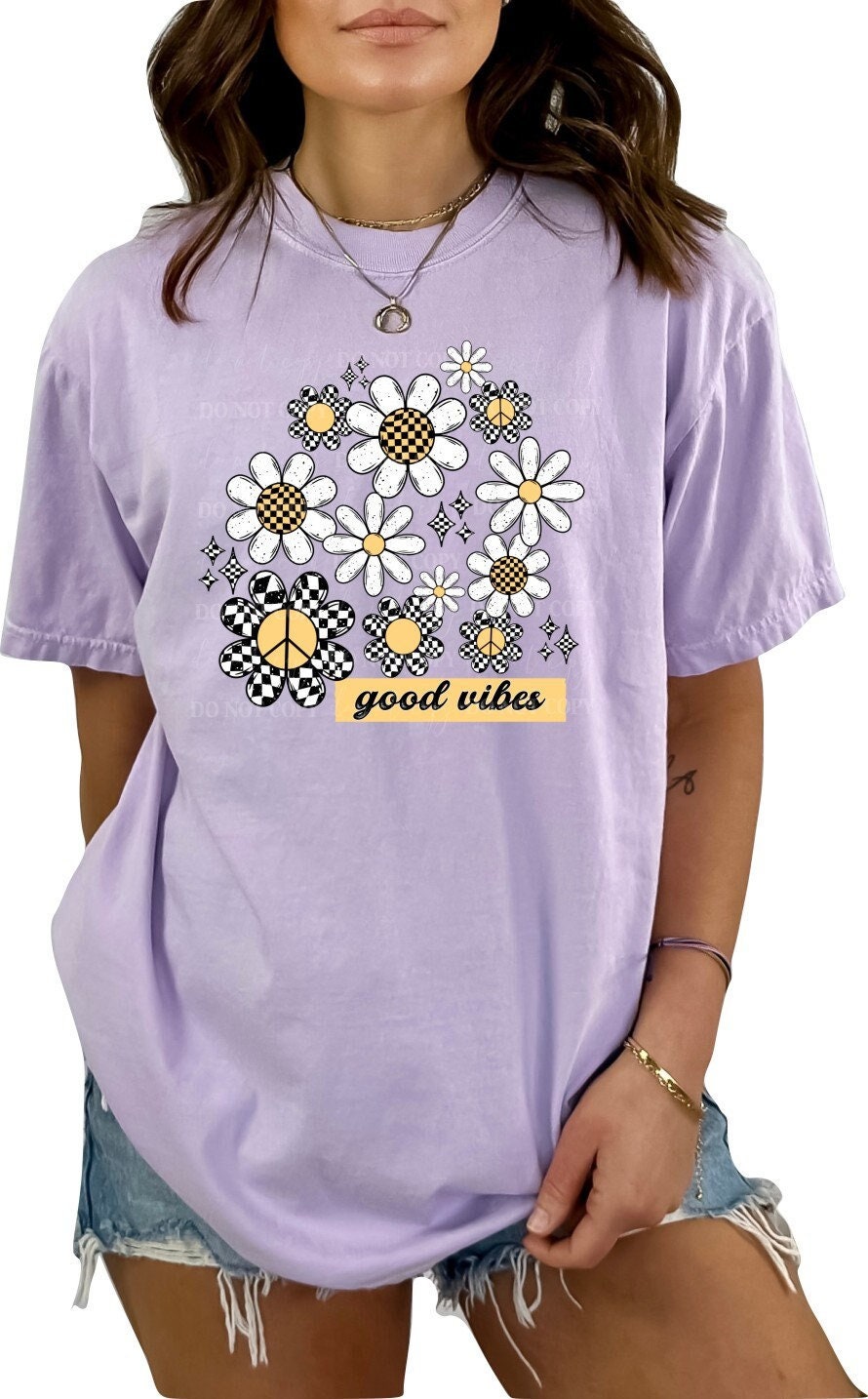 Good Vibese Flowers Tshirt Flower Shirt Garden Shirt Flower Lover Shirt Wild Flowers Shirt Floral Tshirt Floral Shirt Sunflowers Shirt