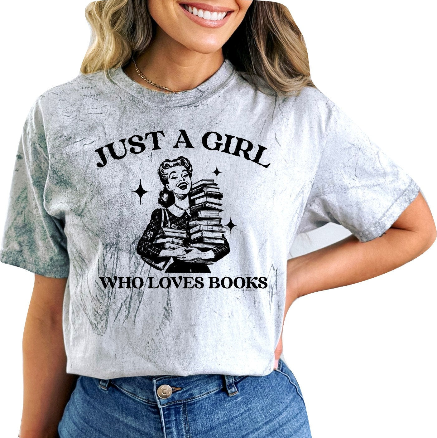 Book shirt Book Lover TShirt women Reading Shirts Book Club book shirt for women reading shirt Book gift Just a Girl who Loves Books Shirt