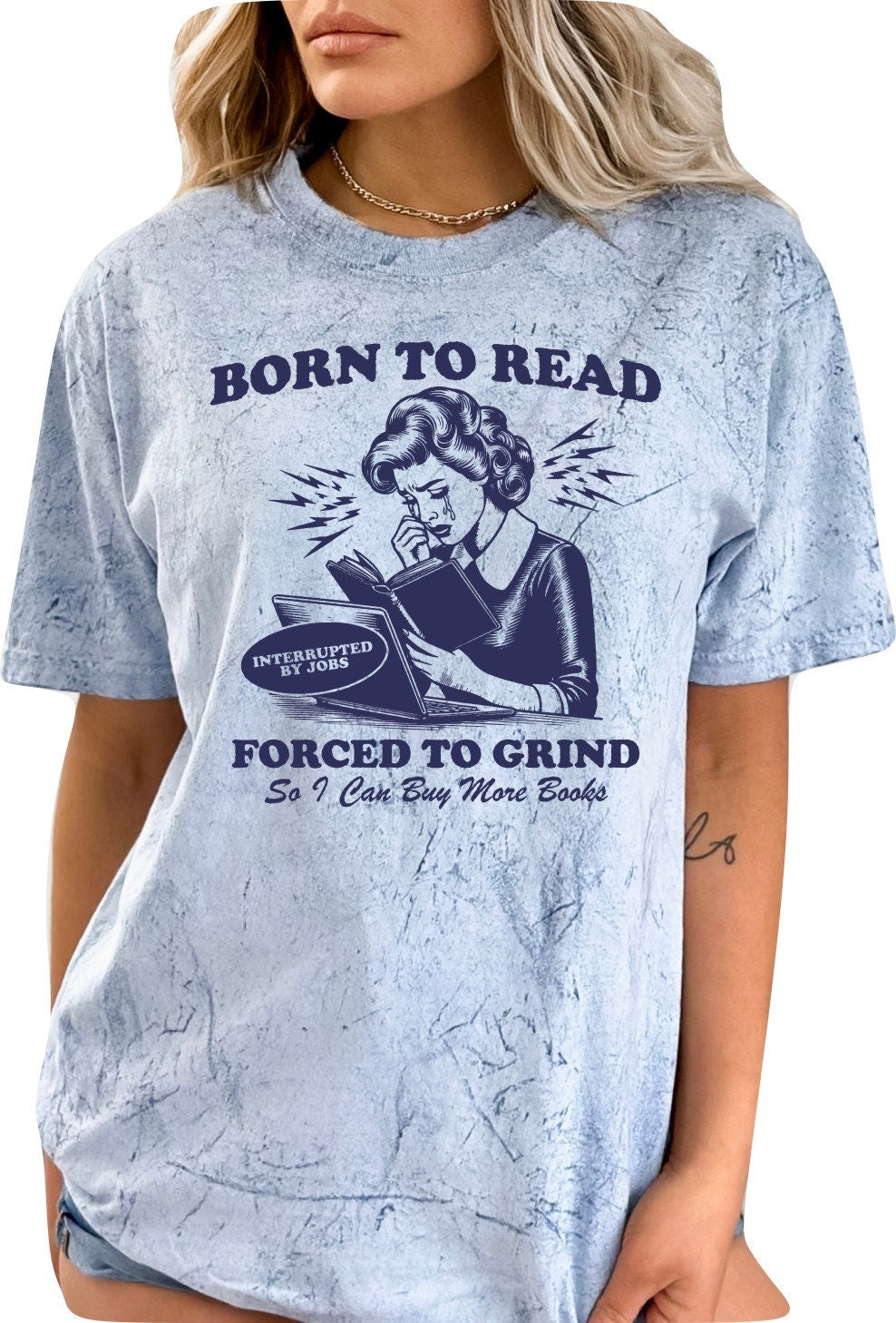 Book shirt Book Lover TShirt women Reading Shirts Book Club Book shirt for women reading shirt Book gift Born to Read Forced to Grind Shirt