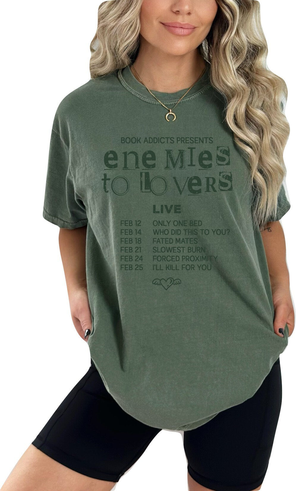 Book shirt Book Lover TShirt Women Reading Shirts Book Club Shirt book shirt for women reading shirt Book gift Enemies to Lovers Book Shirt