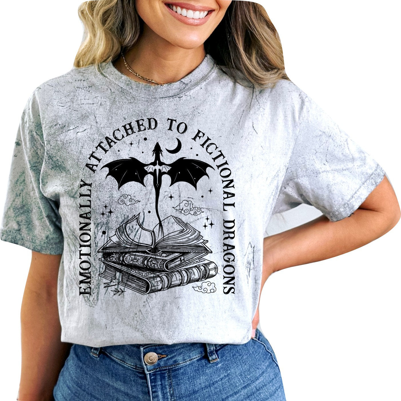 Book Shirt Emotionally Attached to Fictional Dragons TShirt Book Lover Shirt Book TShirt women Reading Shirts Book Club Shirt Comfort Colors