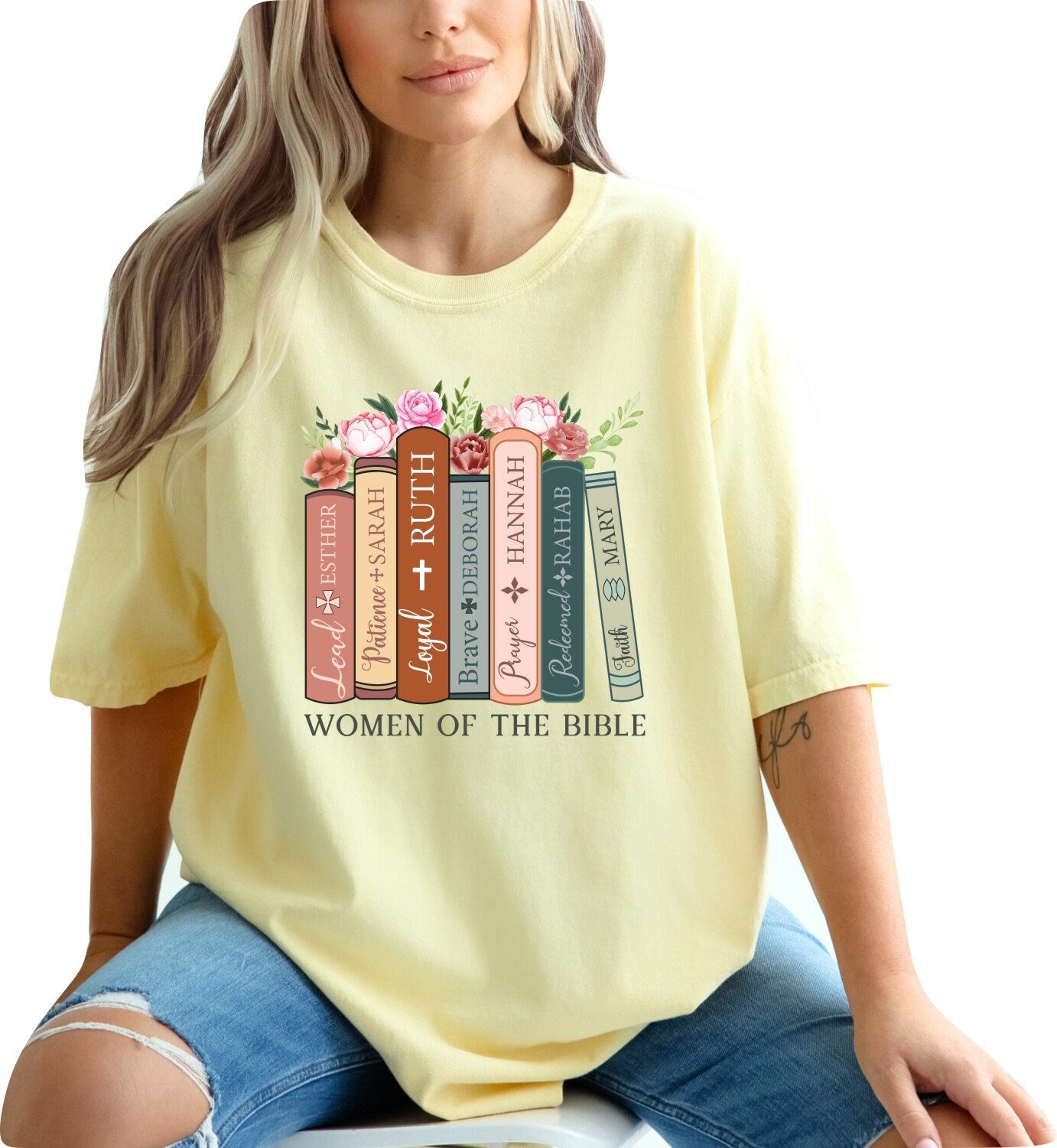 Christian Shirts Boho Christian Shirt Religious Tshirt Christian T Shirts Bible Verse Shirt Women of the Bible Shirt