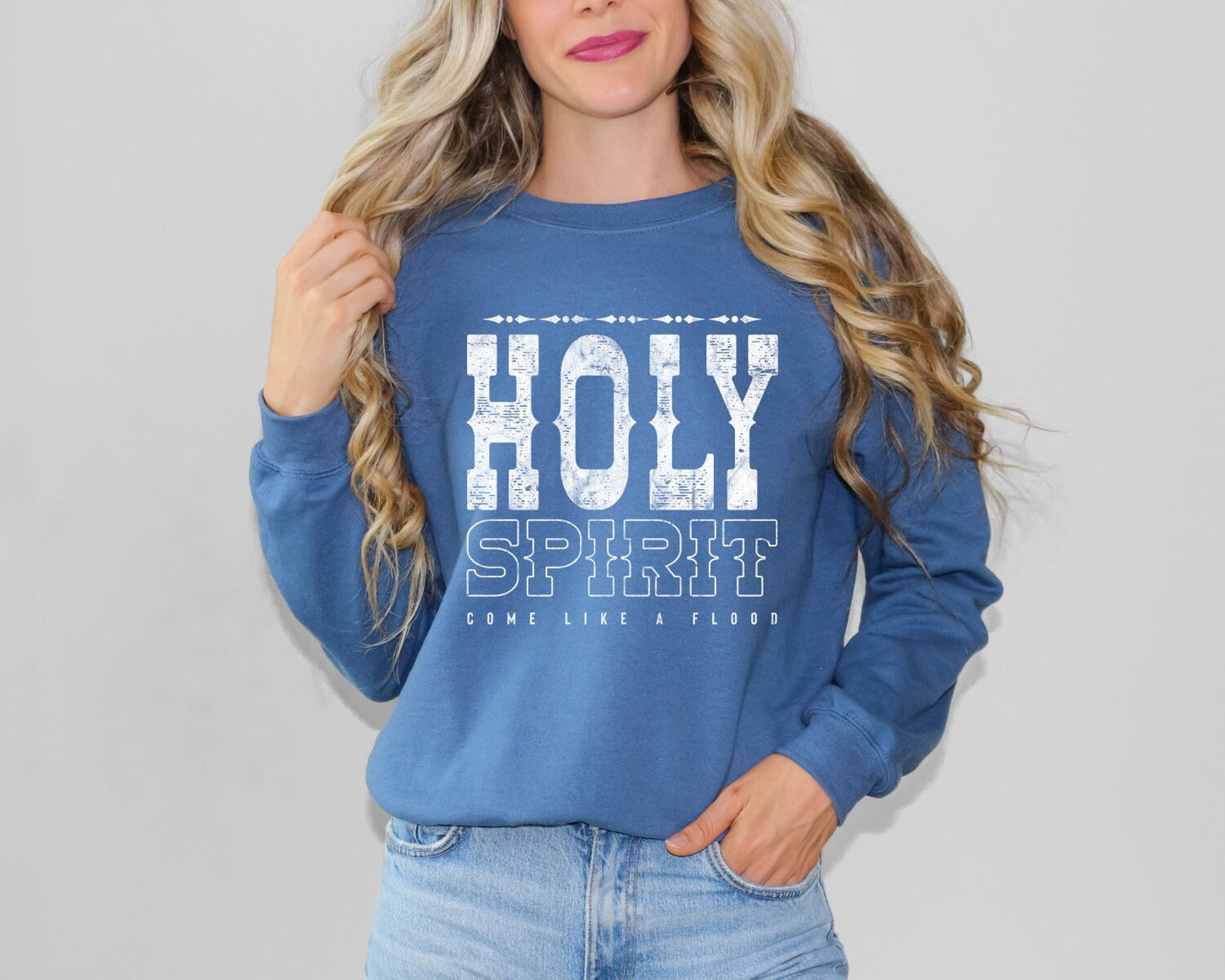 Christian Shirts Religious Tshirt Christian T Shirts Boho Christian Shirt Bible Verse Shirt Holy Spirit Come Like a Flood Shirt